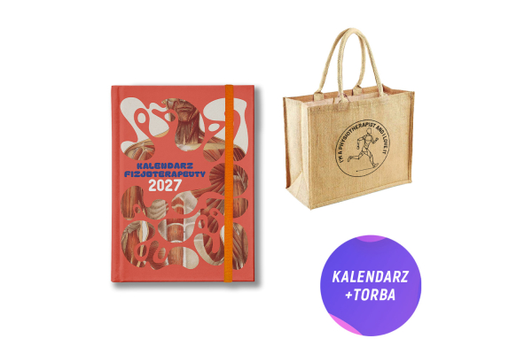 Pakiet: Kalendarz fizjoterapeuty 2027 + Torba jutowa